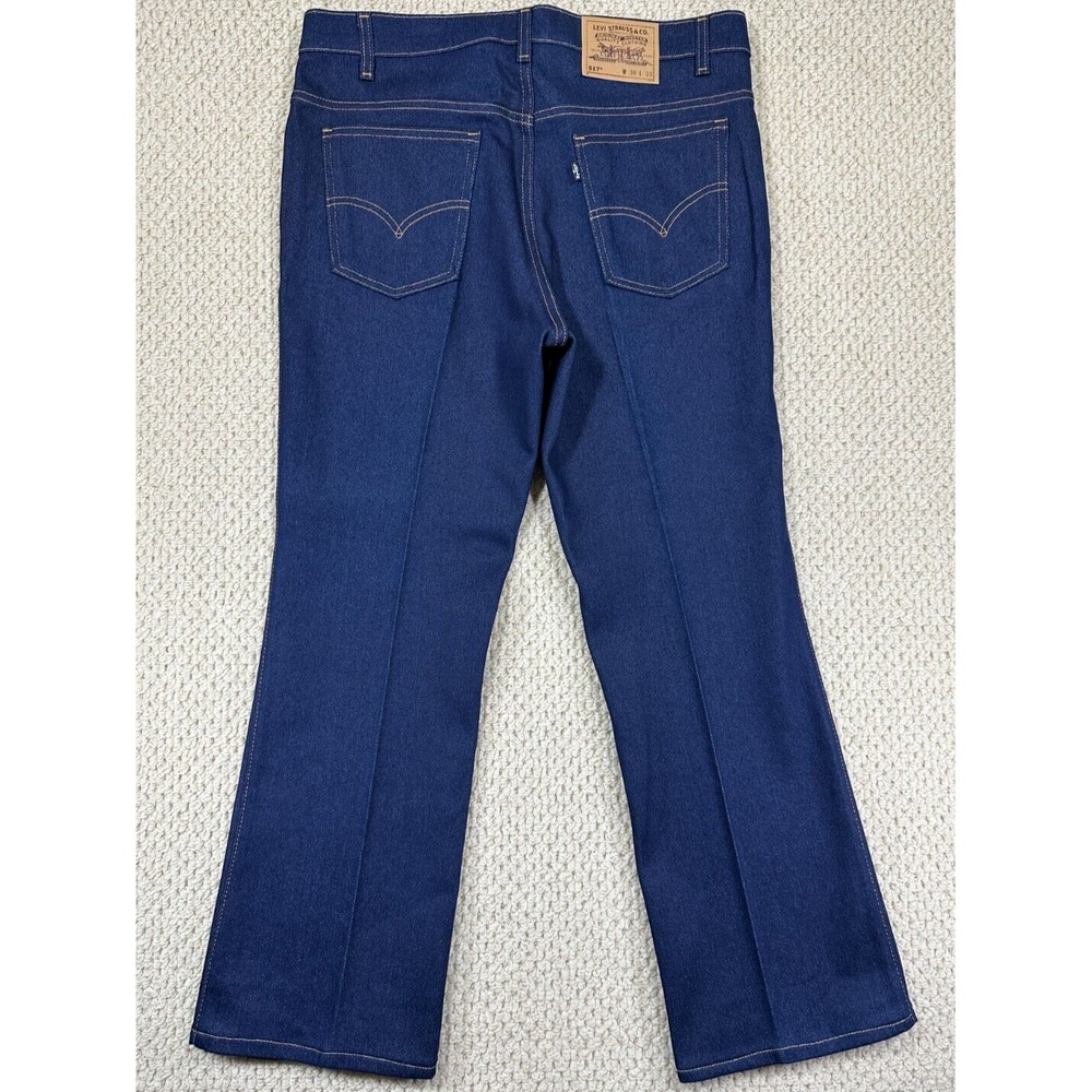 Vintage Levis 517 Jeans Mens 38x30 Dark Indigo Bootcut Made in USA 90s Denim EUC
